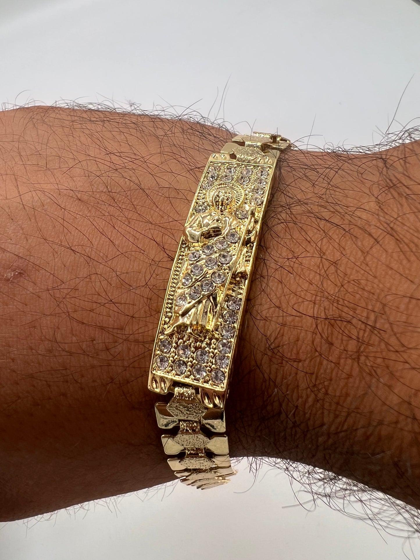 San Judas bracelet 14k Gold Plated