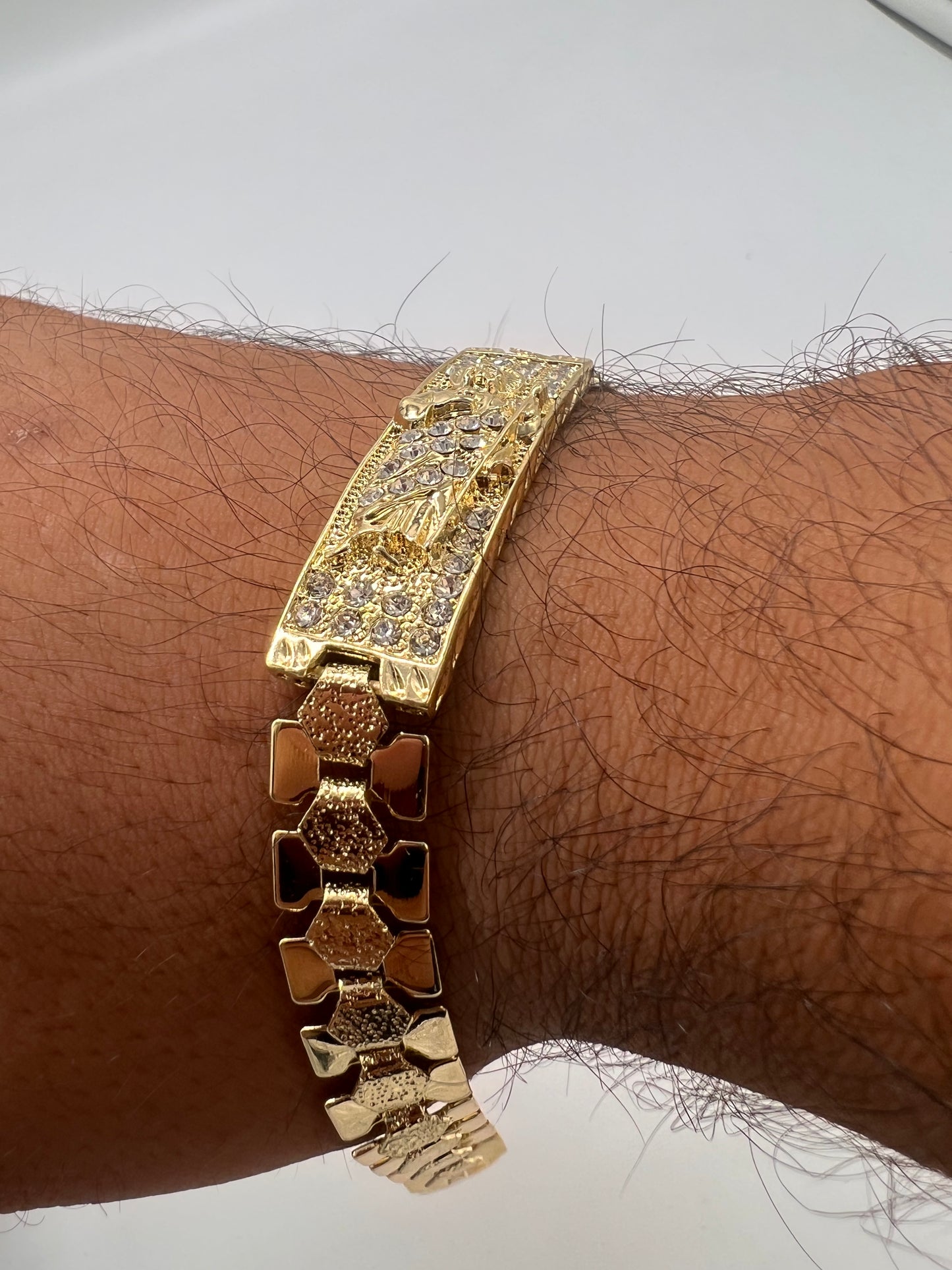 San Judas bracelet 14k Gold Plated