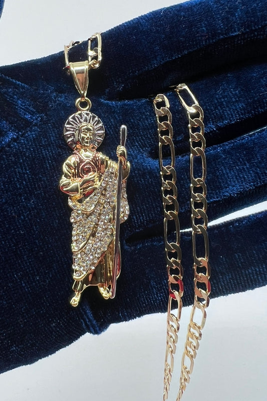 Medium San Judas White CZ