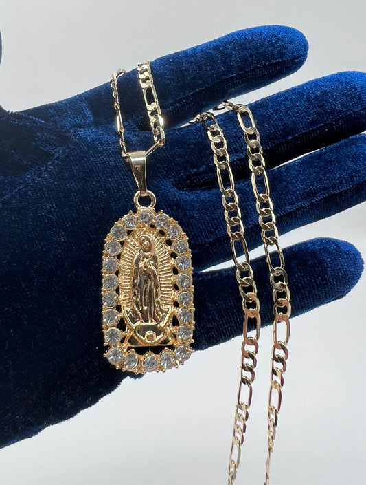 Virgen Mary White Stones