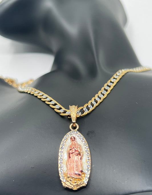 Virgen Mary Two Tone