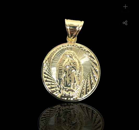 Virgen Mary Medalla Set