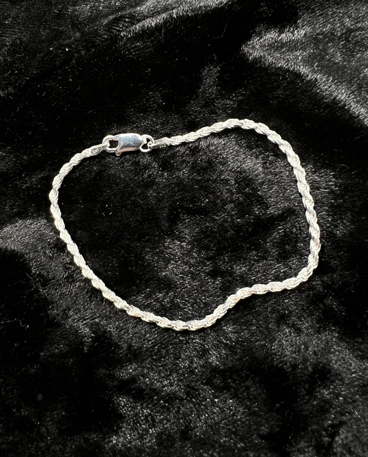 Rope Bracelet .925 Real Silver 2mm