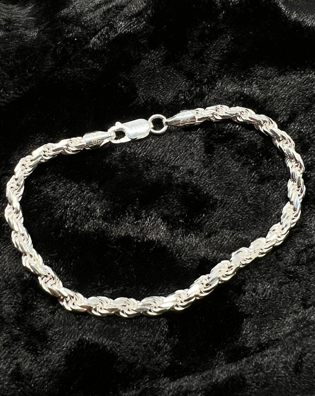 Rope Bracelet Real .925 Silver 5mm