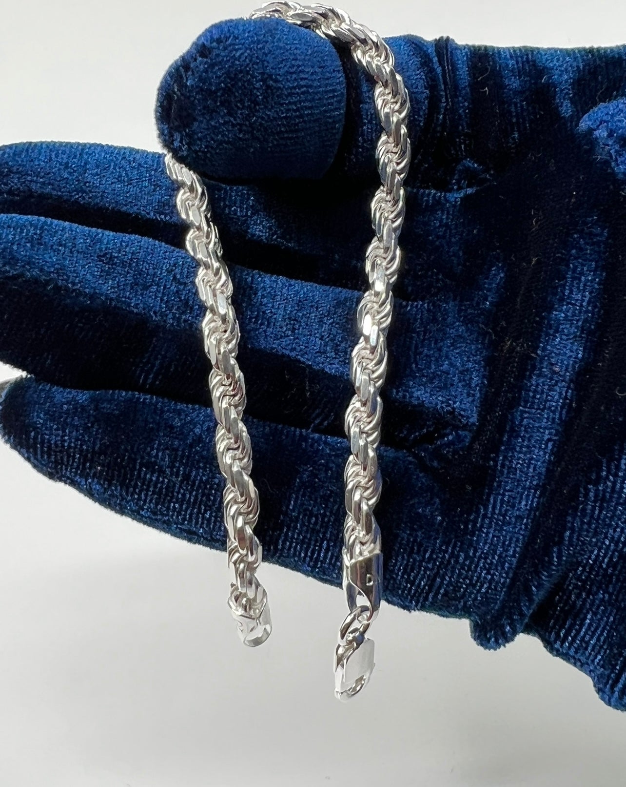 Rope Bracelet Real .925 Silver 5mm