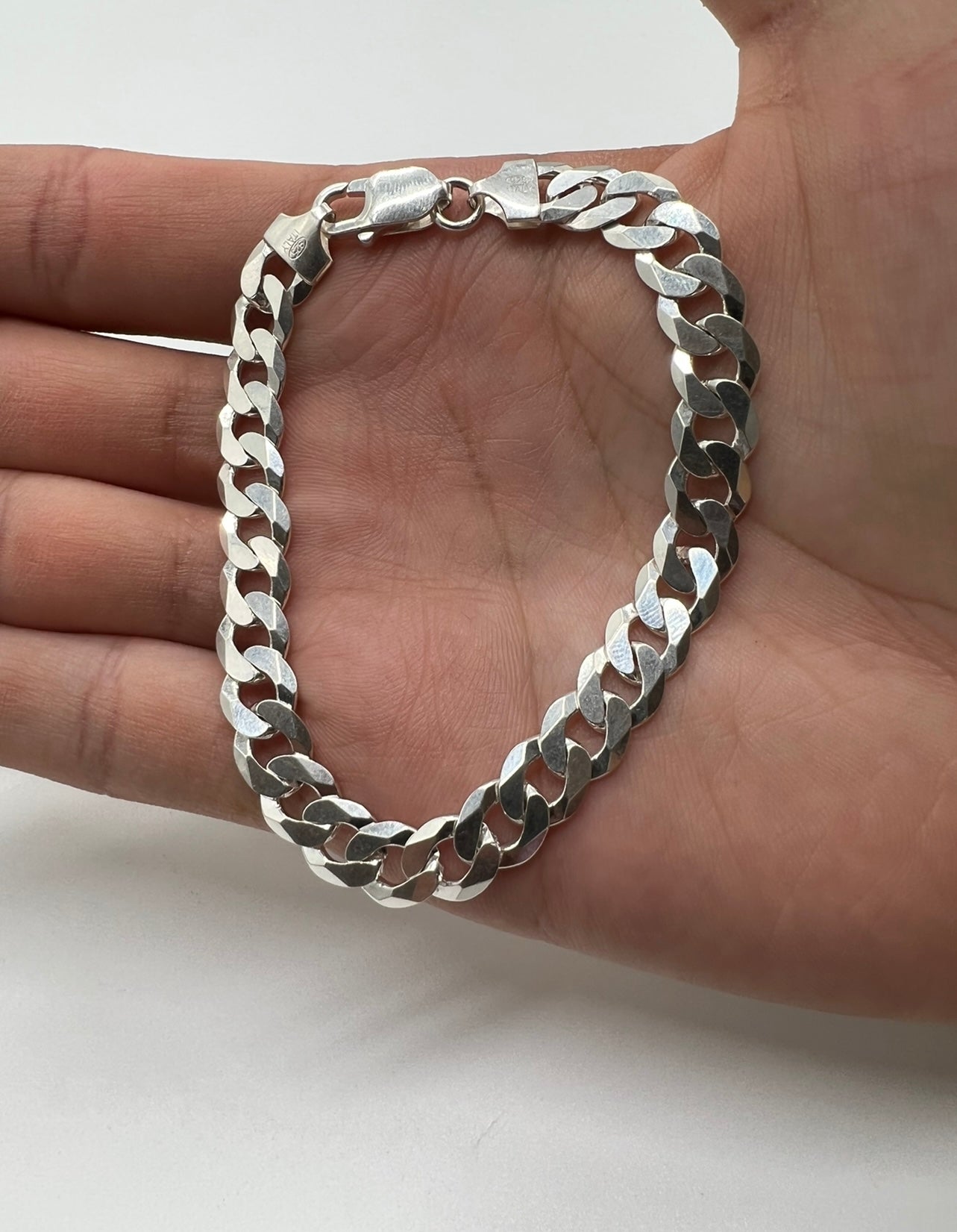 Cuban Bracelet Real .925 Silver 8mm