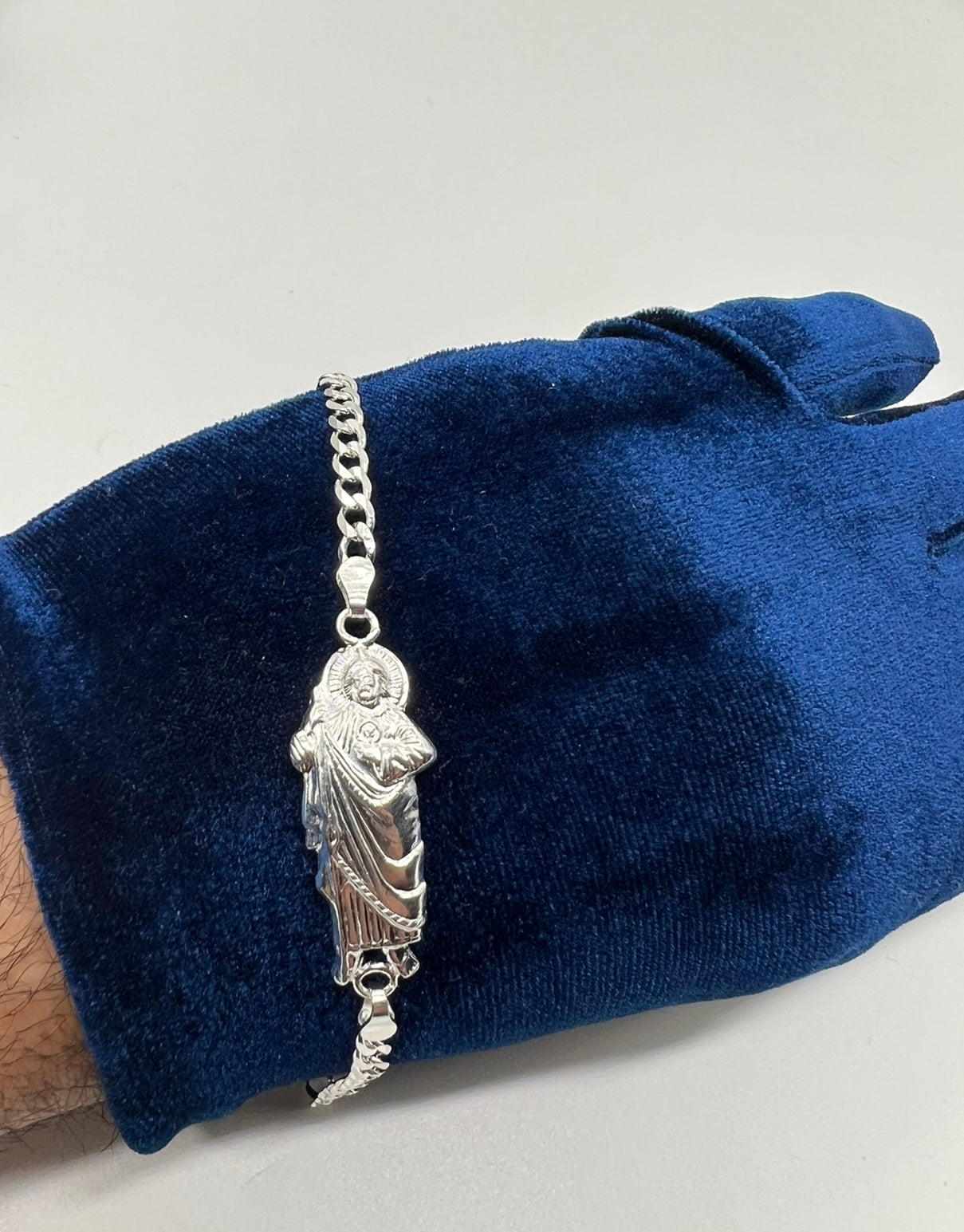 San Judas Real .925 Silver Bracelet