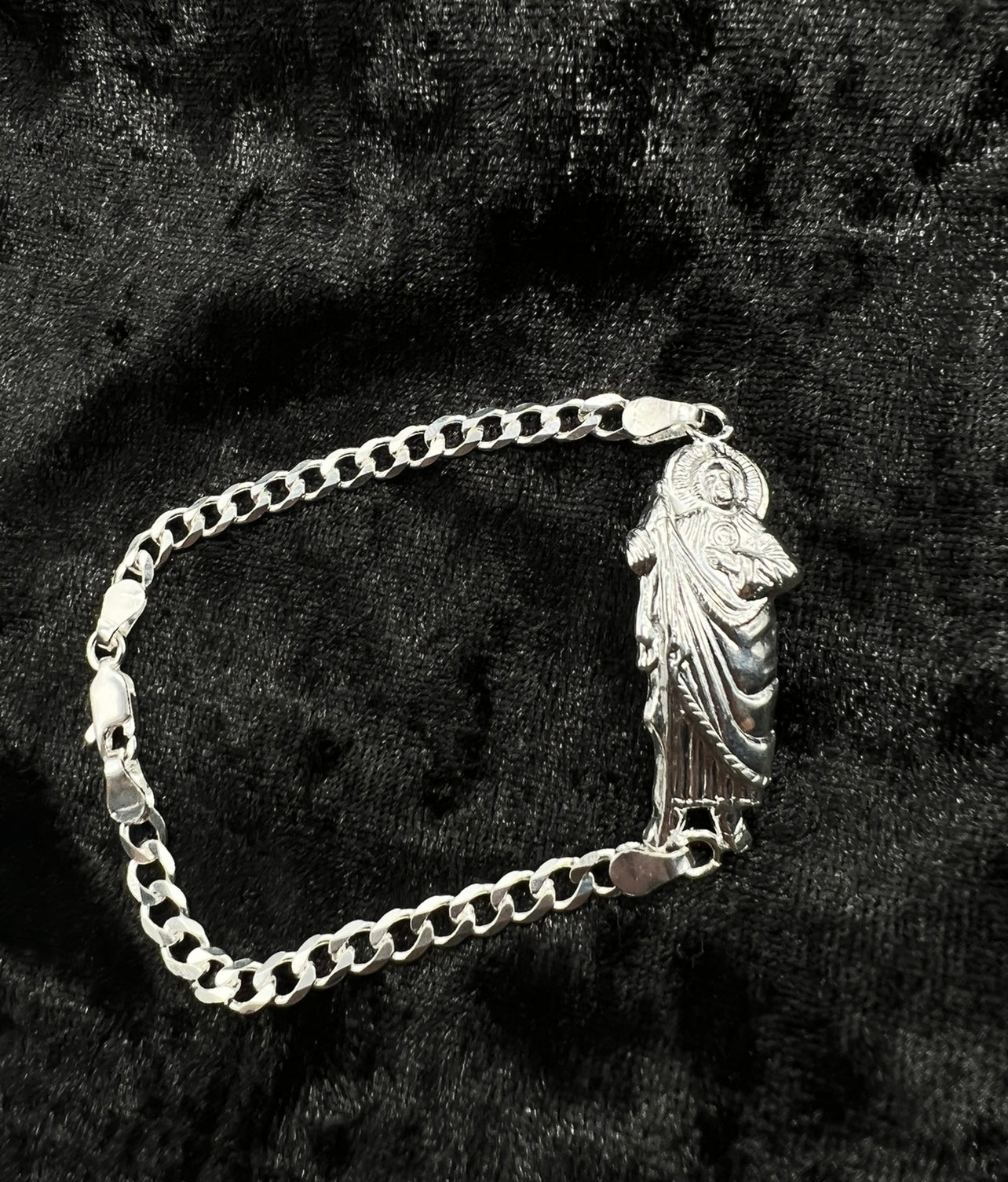 San Judas Real .925 Silver Bracelet