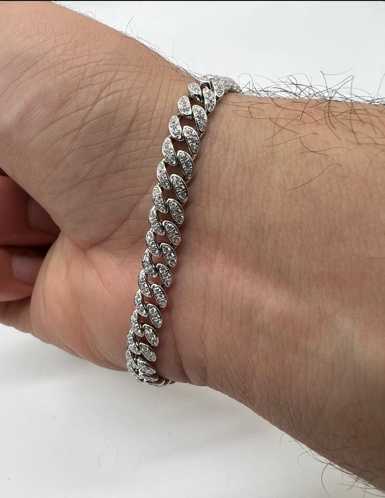 Miami Cuban Bracelet 6mm Real .925 Silver