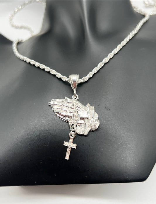 Praying Hands, .925 Real Silver