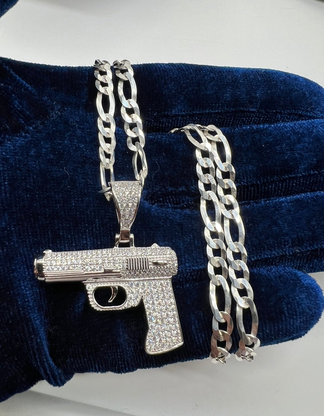 Flooded Glock Piece, .925 Real Silver