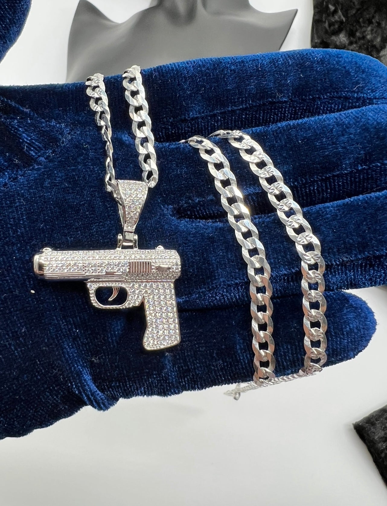 Flooded Glock Piece, .925 Real Silver