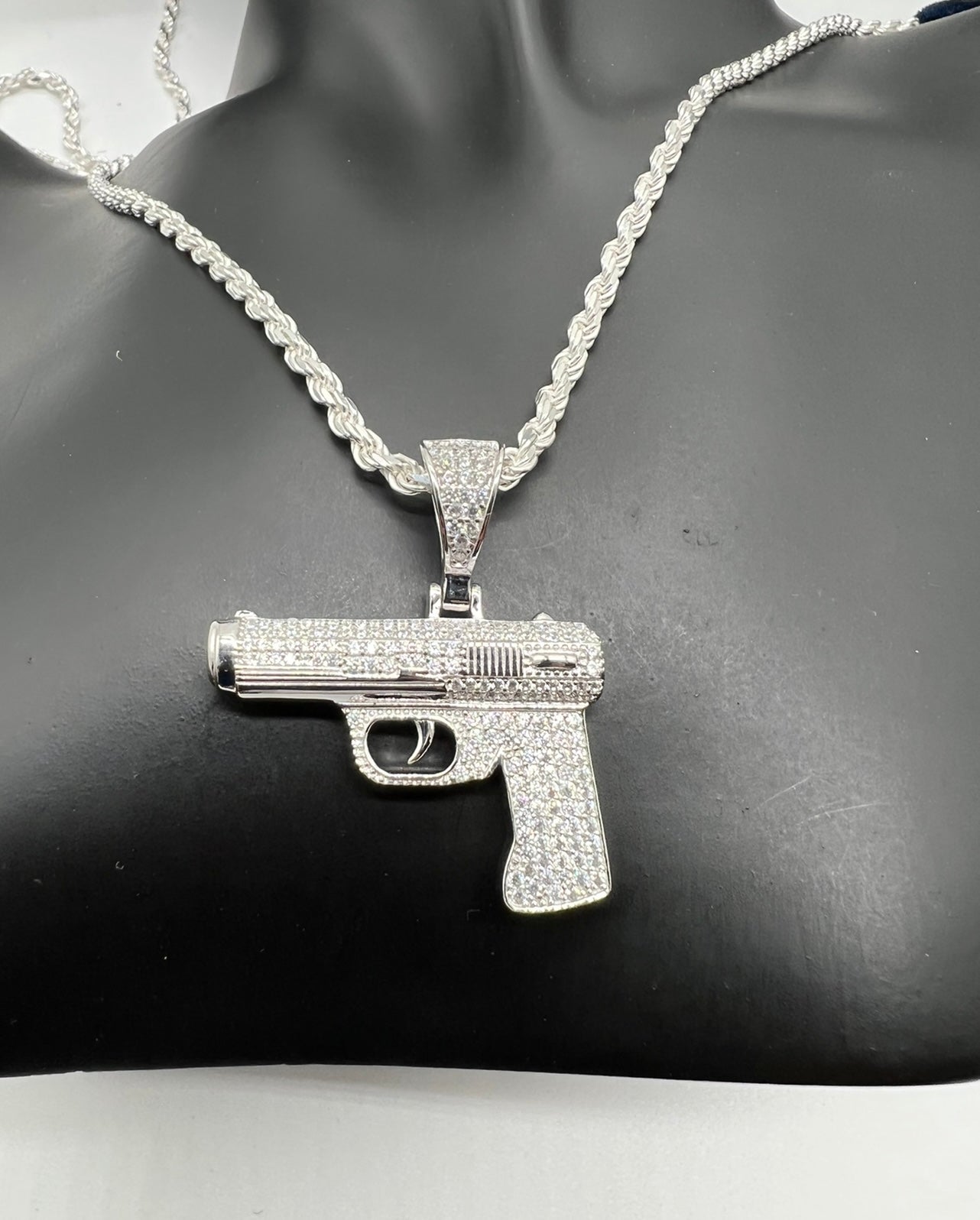 Flooded Glock Piece, .925 Real Silver