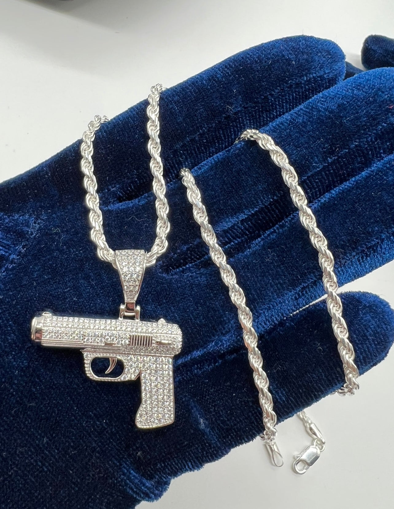 Flooded Glock Piece, .925 Real Silver