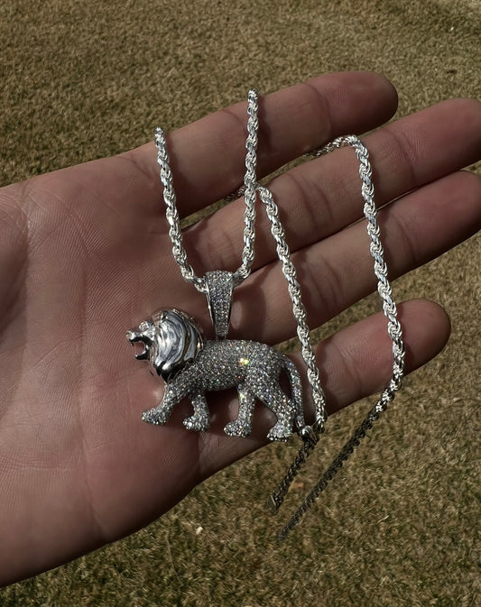 Lion 3D, .925 Real SIlver