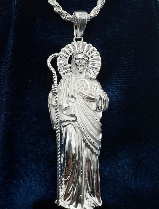 3d San Judas XL, .925 Real Silver