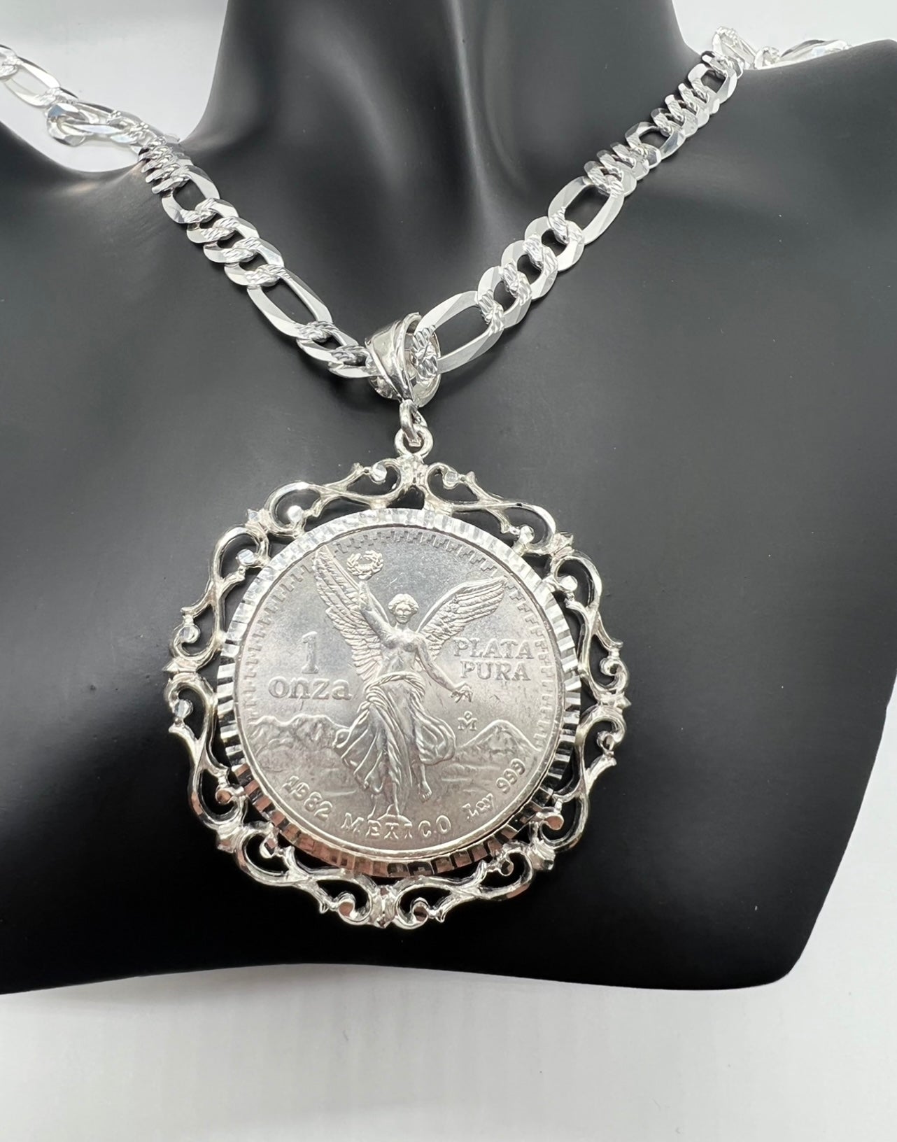 Silver on sale centenario pendant