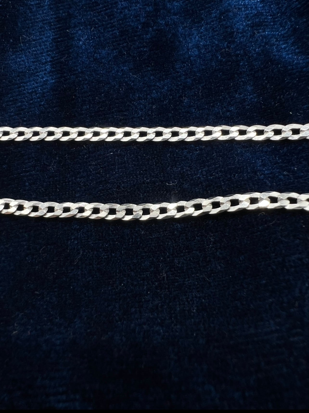 3mm Cuban Chains, Real .925 Italy Silver