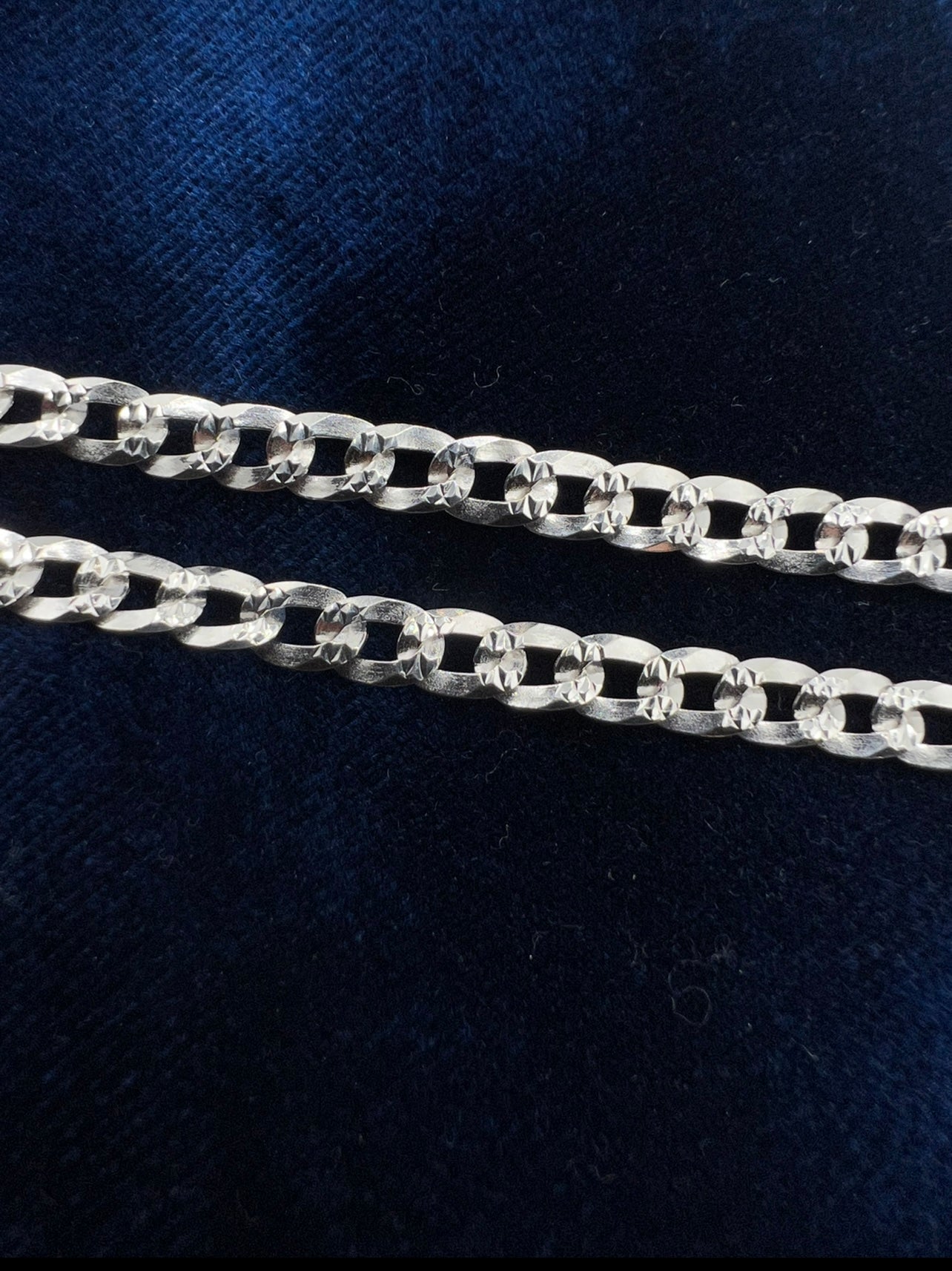 5mm Cuban Chains, .925 Real Silver