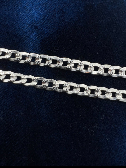5mm Cuban Chains, .925 Real Silver