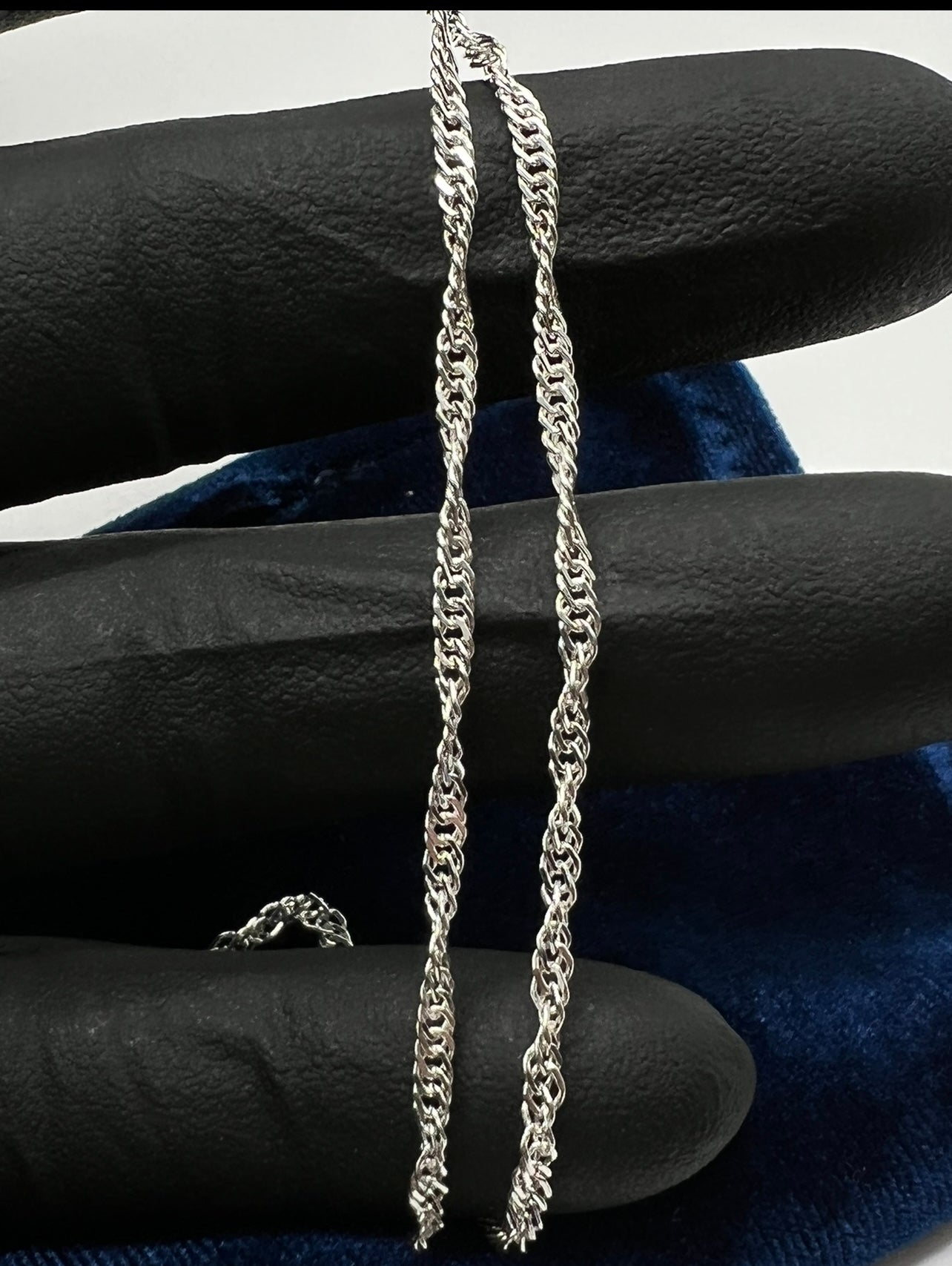 2mm, Singapore Chains, .925 Real Silver