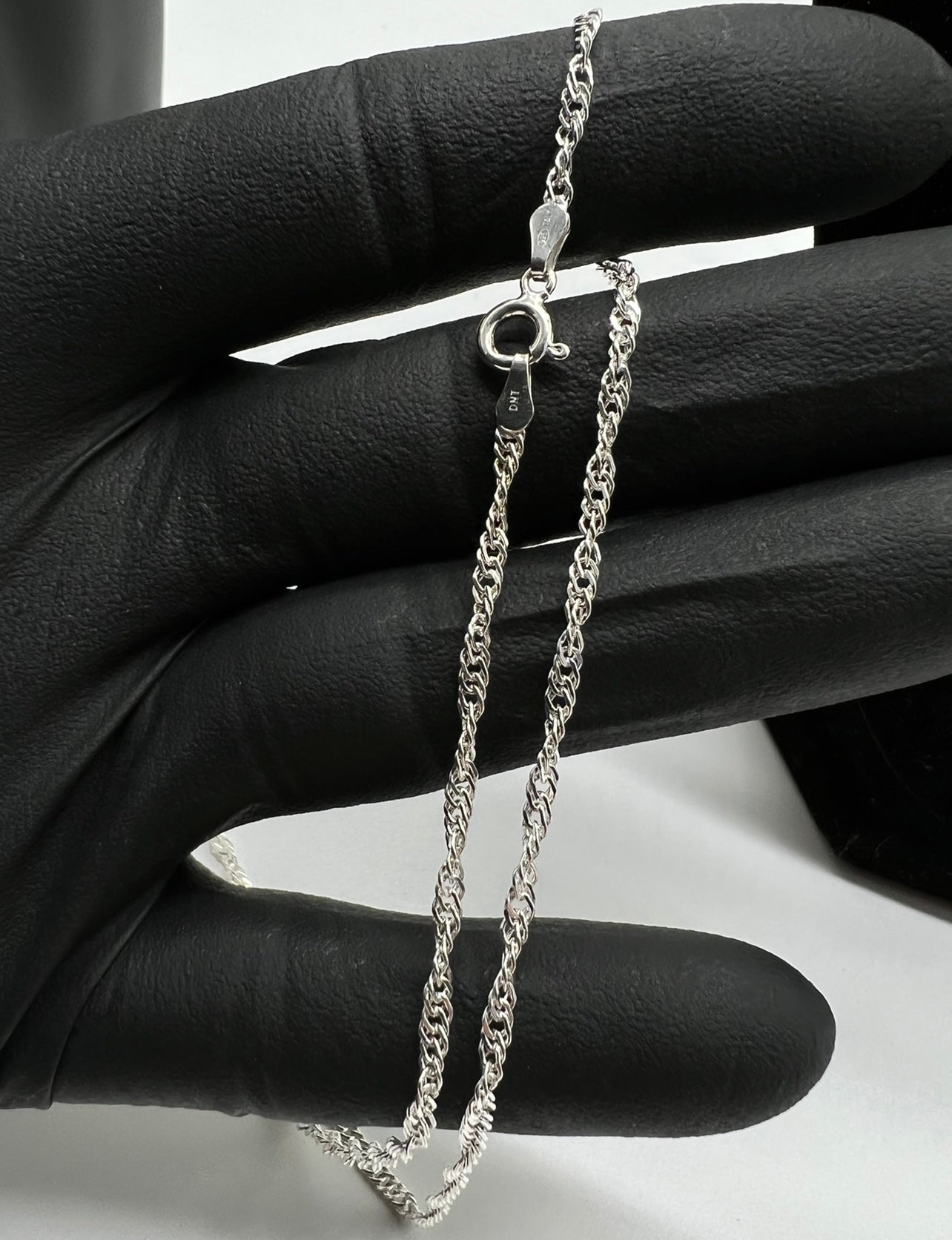 2mm, Singapore Chains, .925 Real Silver