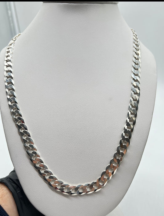 8.5mm Cuban Chain, .925 Real Silver
