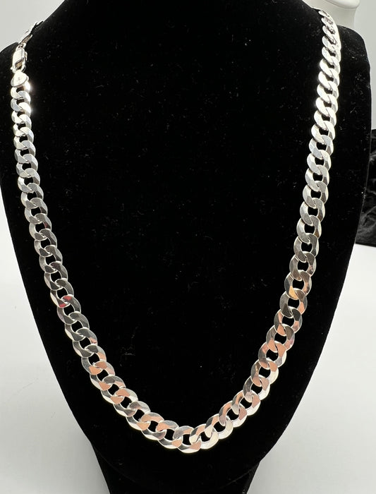 8.5mm Cuban Chain, .925 Real Silver