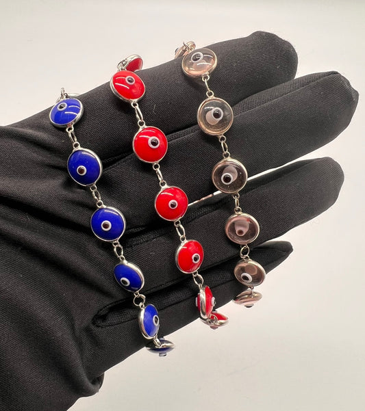 Real silver Evil Eye Bracelets