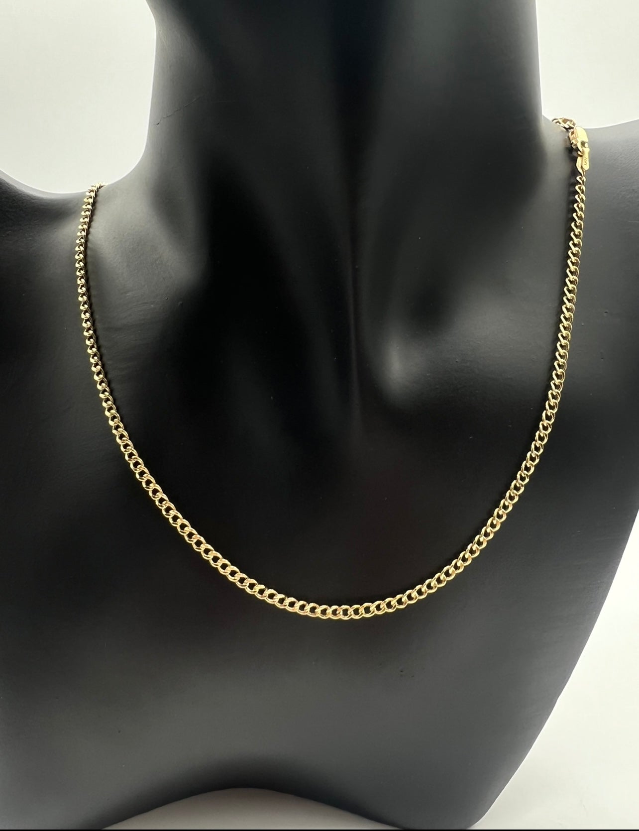 2.5mm mini cuban 14k Real Gold