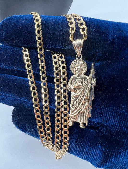 14k Real Gold Medium San Judas