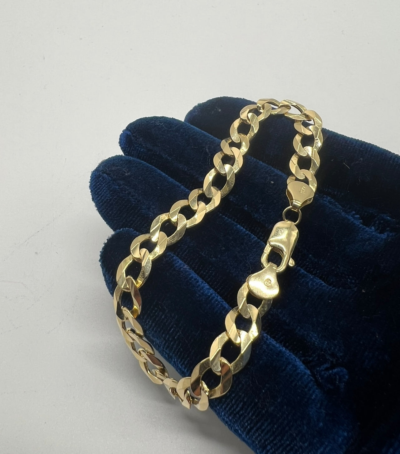 14k Real Gold Cuban Bracelet Solid Gold