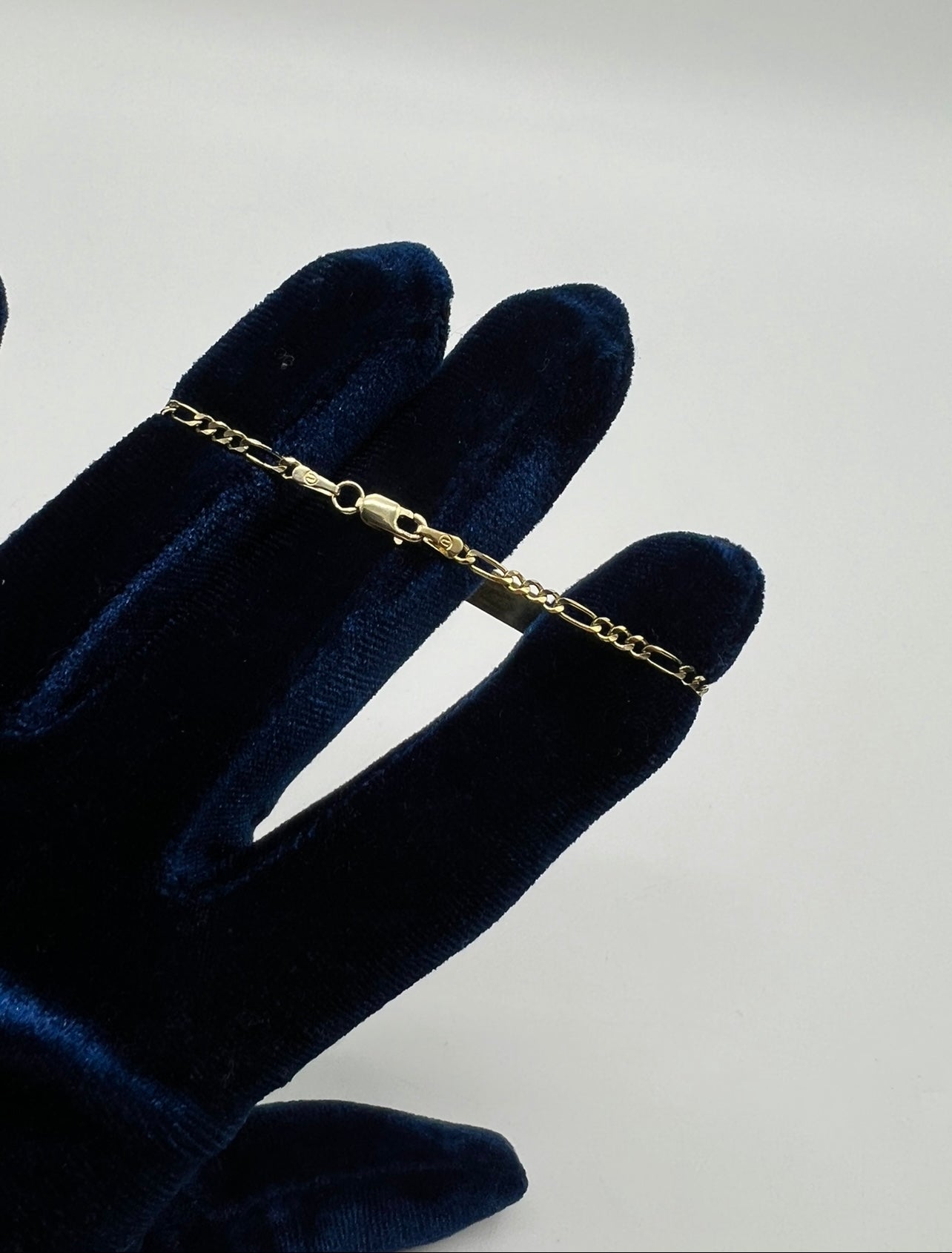 Baby ID Bracelet Figaro, 14k Real Gold