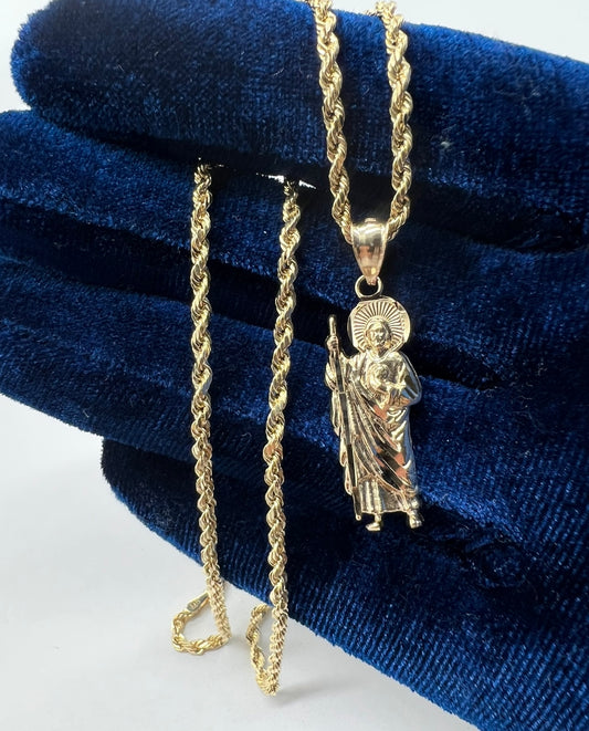14k Real Gold Small San Judas🔥