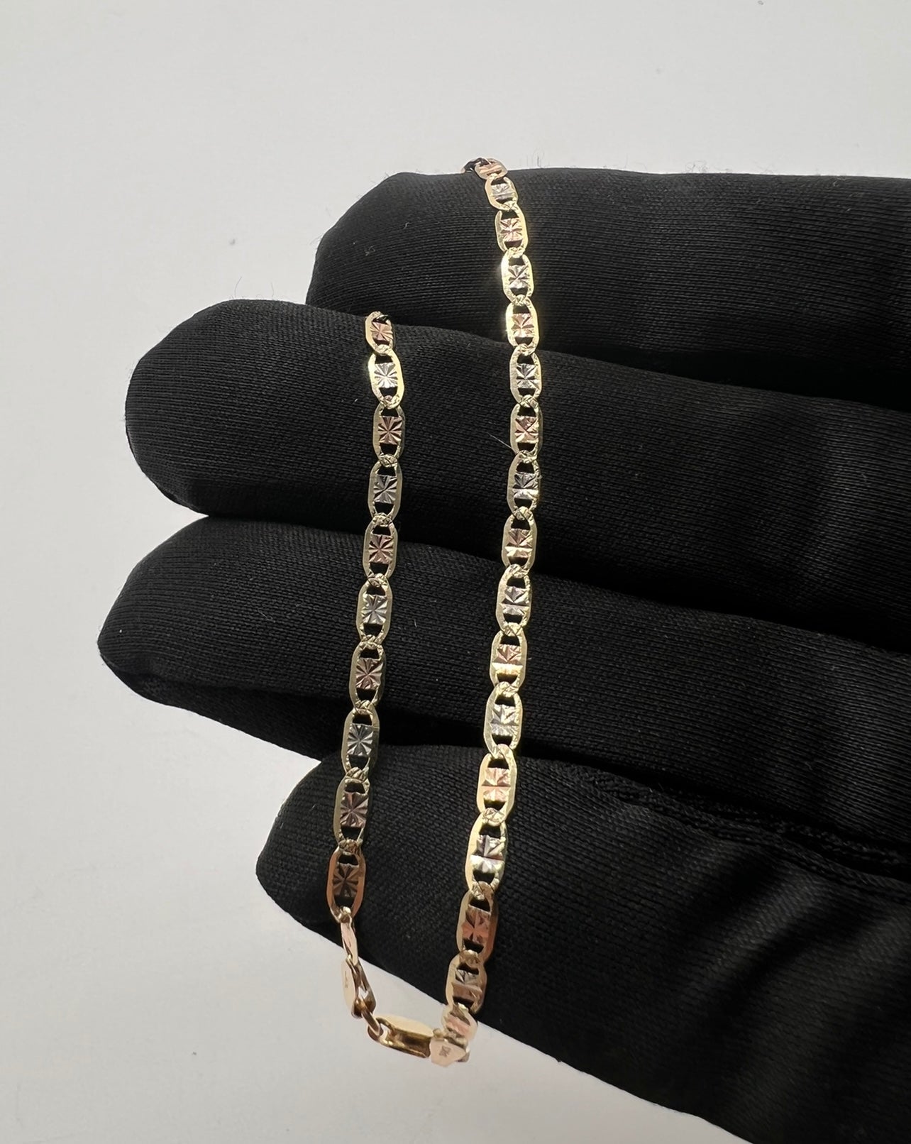 Tri Color GUCCI Link Bracelet 14k Real Gold😍