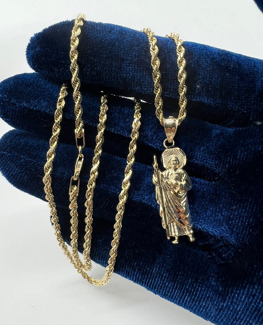 14k Real Gold Small San Judas🔥