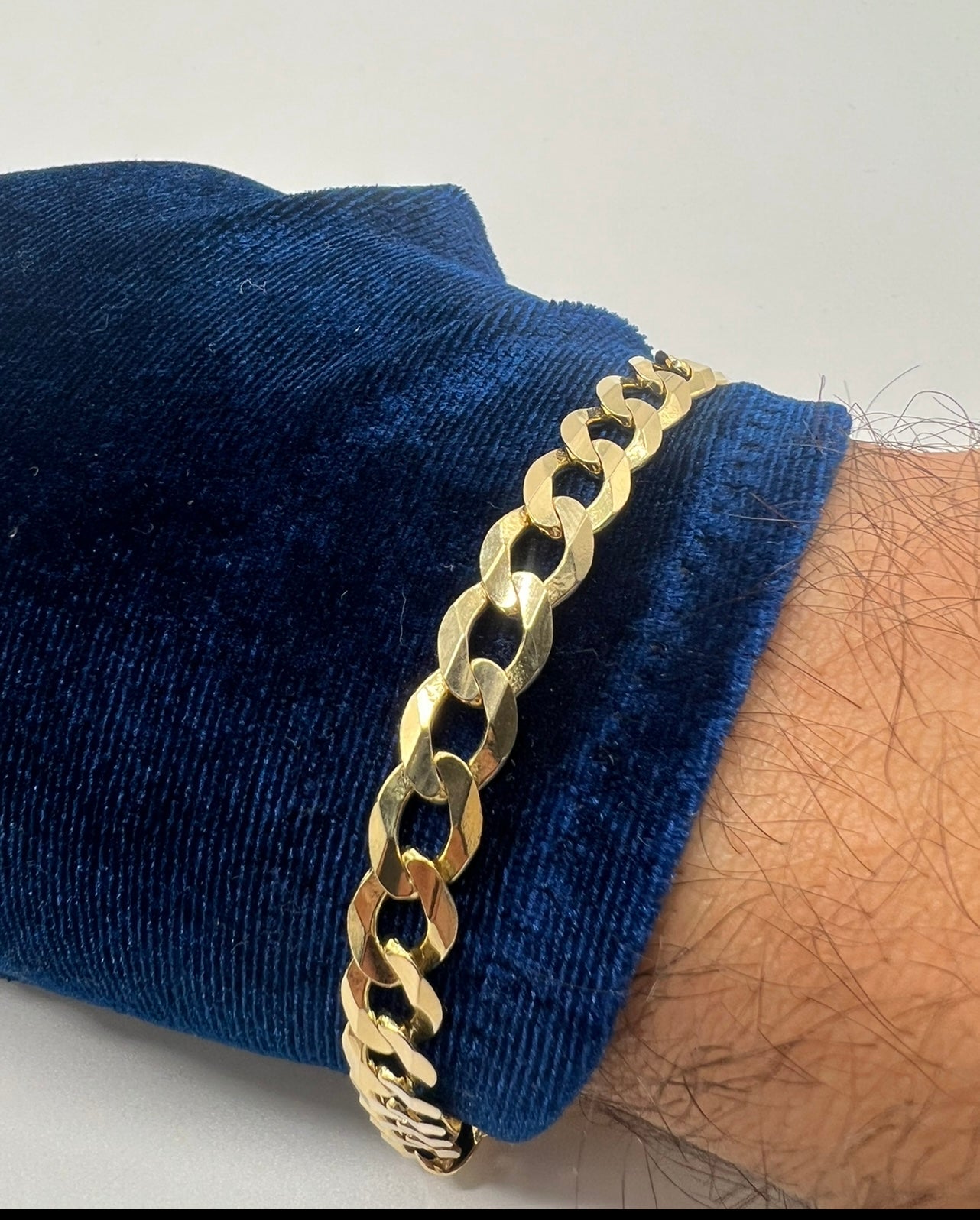 14k Real Gold Cuban Bracelet Solid Gold